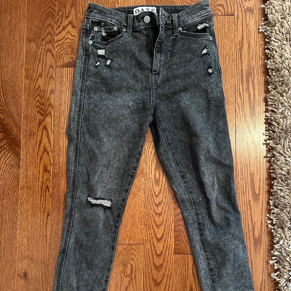 Daze Ripped Skinny Jeans